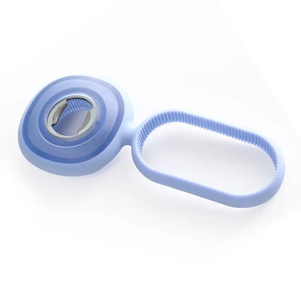 

Bottle Opener Can & Jar Opener 4-In-1 Magnet Silicone Drinks Bottle Opener Multifunction Stainless Steel Refrigerator Hanging