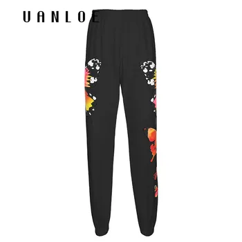 

Butterfly Print Women's Pant's Casual Elastic Waist Hip Hop Pants High Waist Loose Streetwear Joggers Trousers Summer