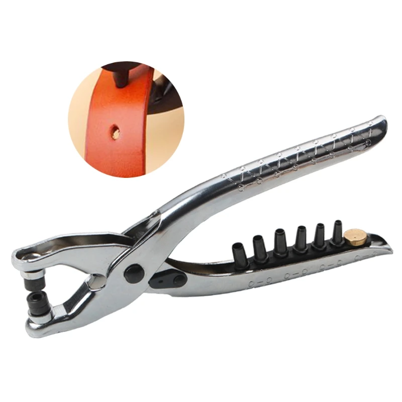 Multifunction punching pliers set with interchangeable head punching riveting pliers punching