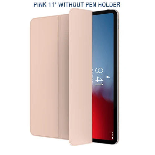 ROCK PU чехол для iPad Pro 12,9 с держателем карандаша ТПУ мягкий чехол для магнитного авто сна Пробуждение защитный чехол для iPad Pro 11 - Цвет: 11 No Pen Holder
