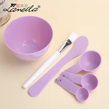 

1 Set Face Mask Mixing Bowl Stick Kit For Home Beauty Salon Girl Women DIY Face Mask Cosmetic Skin Care Makeup Tool Random Color