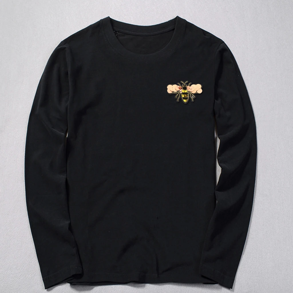 4 Pieces/set Beaded Bee Sequins Rhinestone Patch Embroidery Sewing Applique Clothing Accessory DIY Mixed