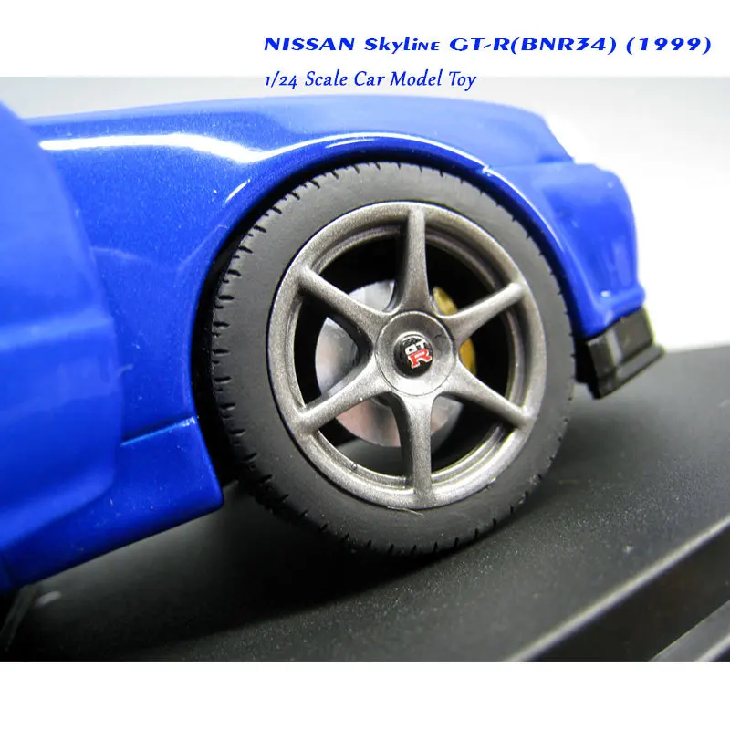 IXO 1/24 масштабная модель автомобиля игрушки NISSAN GT-R R34 1999 автомобиль из литого металла модель игрушка для коллекции, подарок, дети