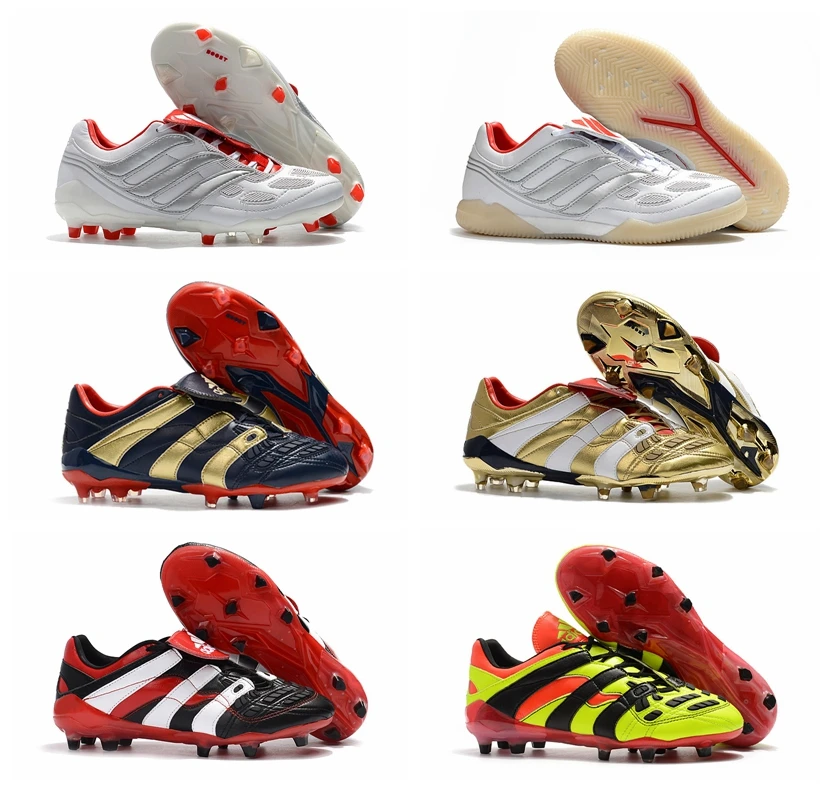 

2019 cheap mens soccer shoes Predator Accelerator Electricity FG TR soccer cleats Predator Precision FG X Beckham turf indoor fo