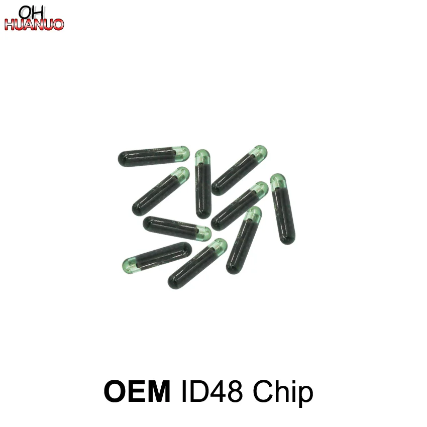 10 PCS, Original ID48 Glass Chip Auto Transponder Car Blank Key Chip