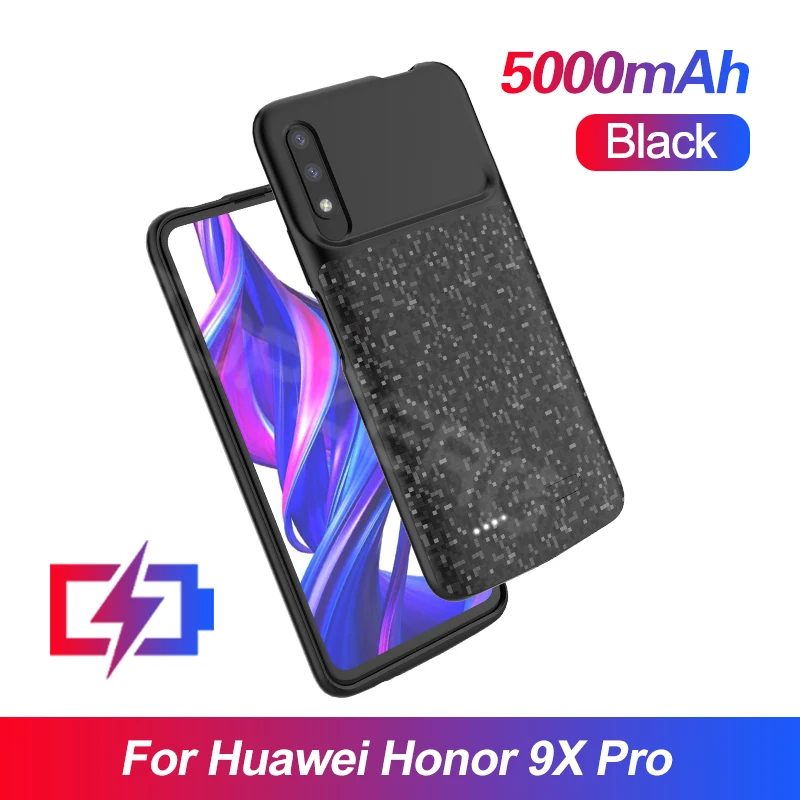 For Honor 9x pro Батарея чехол для huawei Honor 8x 9x 10lite 20pro Сверхлегкий Powerbank чехол для huawei Коврики 20pro Nova 3i 4e P20lite P30pro Y7 - Цвет: For Honor 9x pro