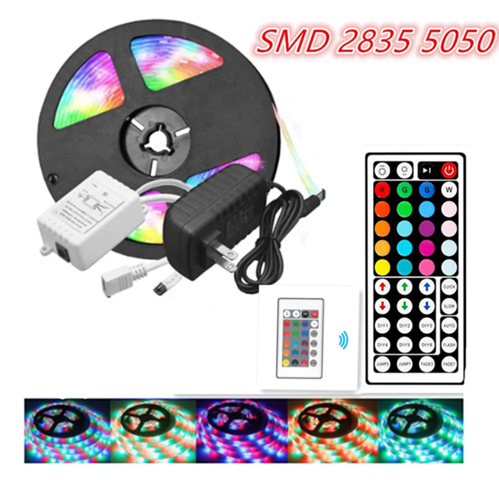 Светильник ная лента RGB 5050 SMD 2835 гибкая Светодиодная RGB10M 15 м Диодная 12 В