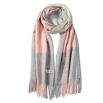 

High Quality Cashmere coat stripe Cotton Square Scarf Oversize Splicing Scarf Shawl Evening coat Cape Lattices scarf women