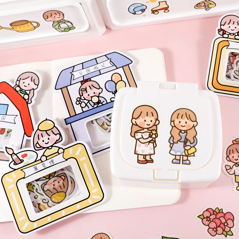 

Washi paper sticker pack Macrili hour light series 40 hand accounts 8 creative DIY decorative stickers hand account stickers