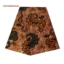 Африка Анкара полиэстер воск принты ткань бинта реальные воск высокое качество 6 ярдов африканская кружевная ткань для вечерние платье FP6234