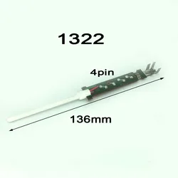 Adaptateur de noyau chauffant pour Station de fer à souder, 2 pièces avec planche 1321 4 broches, élément chauffant pour fer à souder 936 