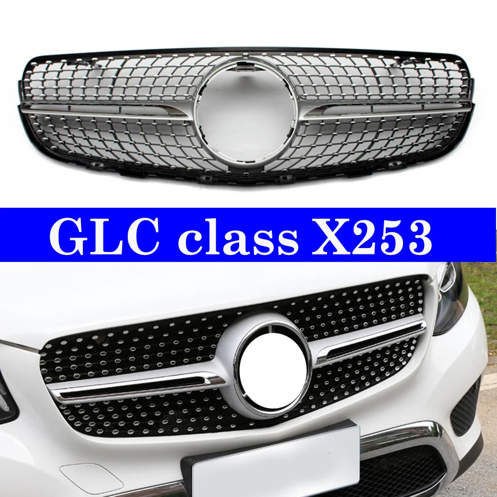 Для Mercedes GLC класс X253 C253 W253 5-дверный внедорожник купе по настоящее время бриллианты гриль передний бампер решетка сетки