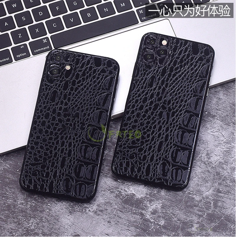 Ультратонкая Роскошная наклейка для телефона для iPhone 11 Pro Max 11 Pro 11 Аллигатор Текстура ПВХ наклейка s задний экран Декоративная кожа