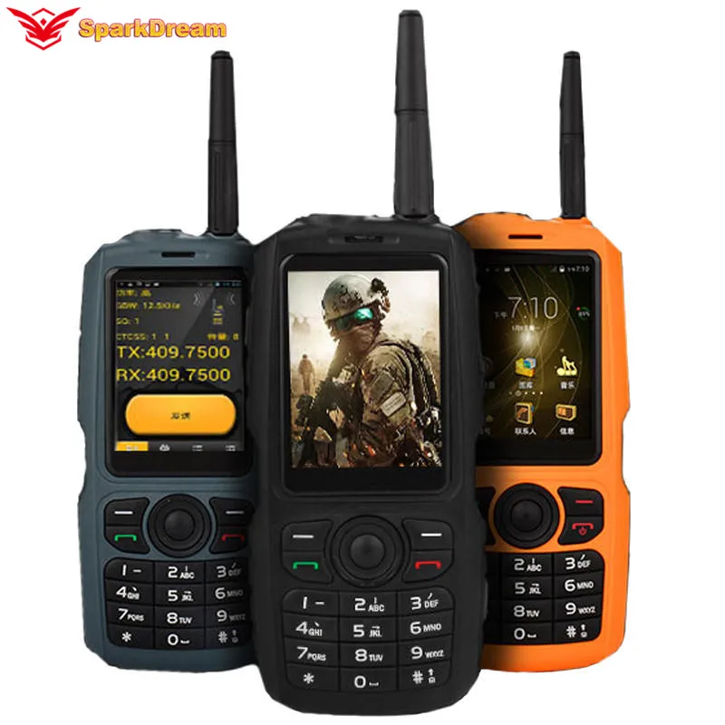A17 водонепроницаемый смартфон 2 4 &quot3G MTK6572 Android Две sim карты 2MP Zello Walkie Talk Прочный