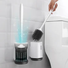 Aliexpress - Silicone Toilet Brush With Holder Set Plastic Toilet Bowl Brush Wall-mounted or Floor-Standing Bathroom Toilet Cleaning Brush