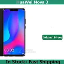 Original HuaWei Nova 3 4G LTE Mobile Phone kirin 970 Octa Core Android 8.1 6.3" 2340x1080 Screen 24.0MP Fingerprint Face ID