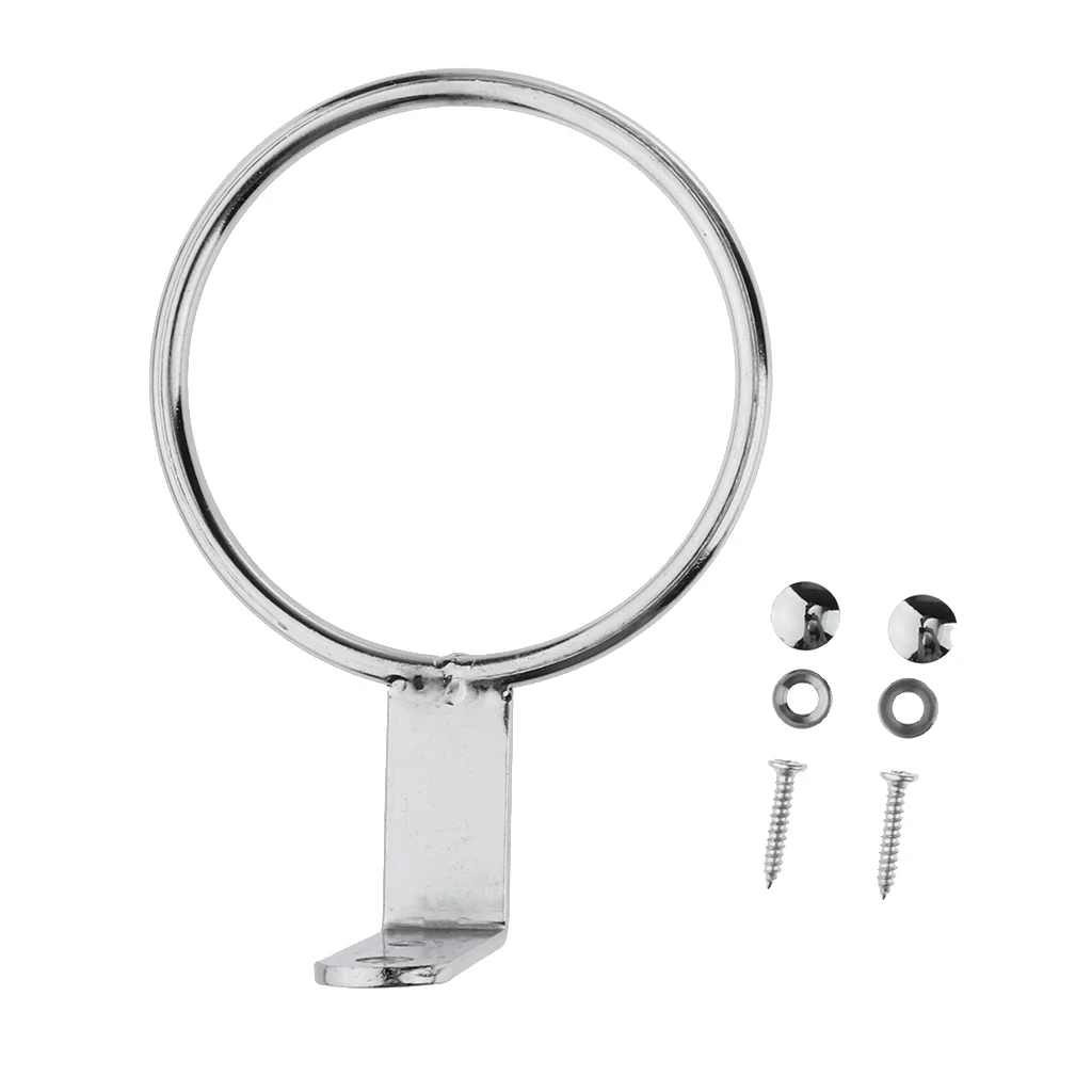 Hair Dryer Holder Wall Mounted Stand Rack Storage Organizer Chrome Finished Stainless Steel for Bathroom Hairdresser