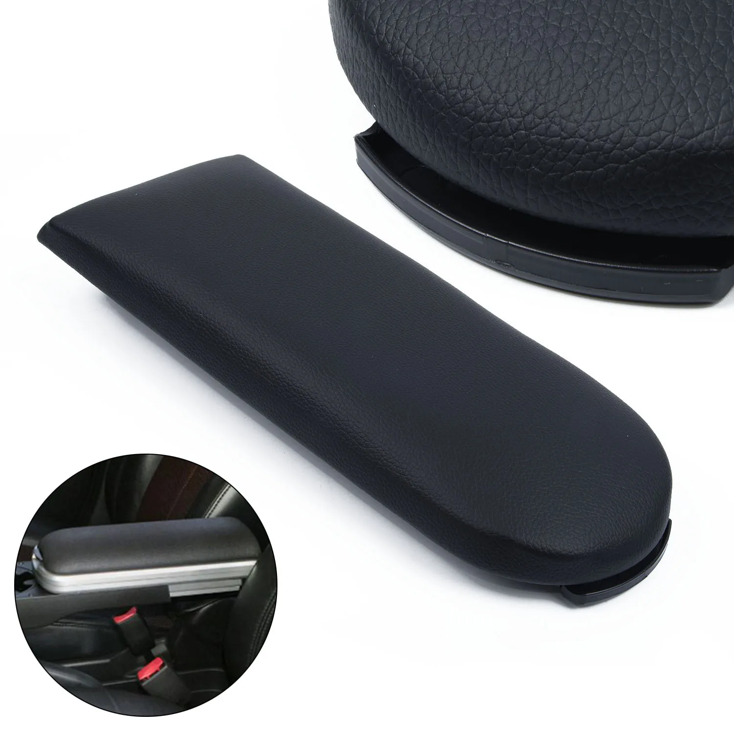 

Car Armrest Lip Cover For Skoda Octavia Fabia Roomster Rapid Center Console Armrest Lid Cover polyurethane leather padding