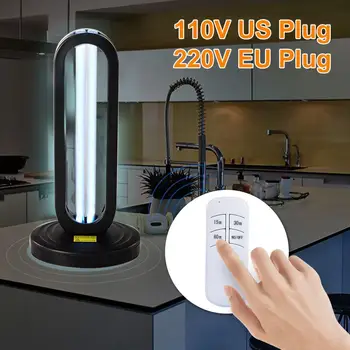 

UV Disinfection Lamp Quartz Sterilizer Bulb Remote Control Household Ultraviolet Lamps UVC Germicidal Light Sterilizin Dropship