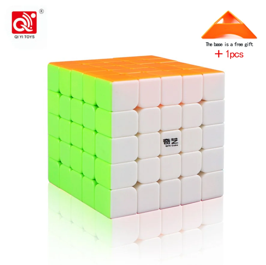 QiYi QiZheng S 5x5x5 волшебный куб скоростная головоломка Профессиональный Neo Magico Cubo черный без наклейки Развивающие игрушки для детей 6 лет - Цвет: 2