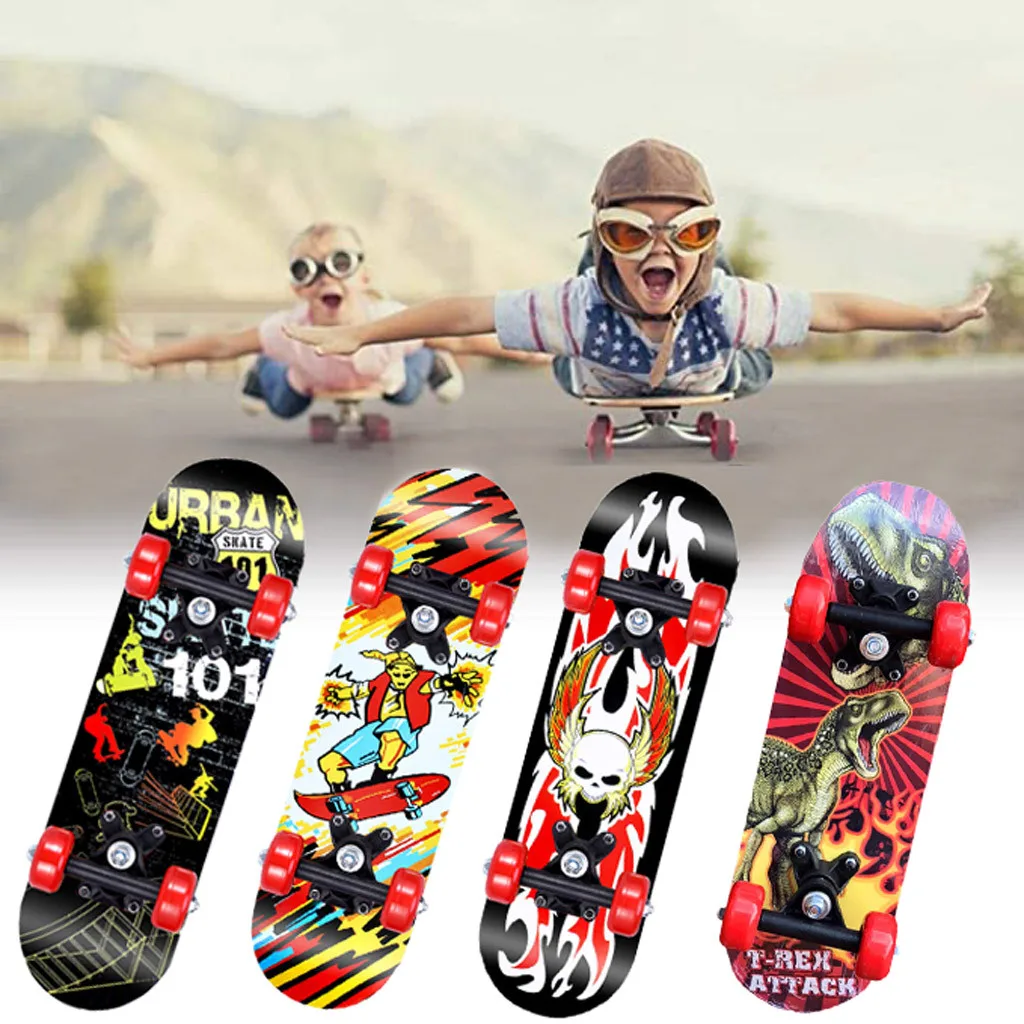 Скейтборд Mini Cruiser длинный скейтборд банан Ретро Детский с графическим принтом