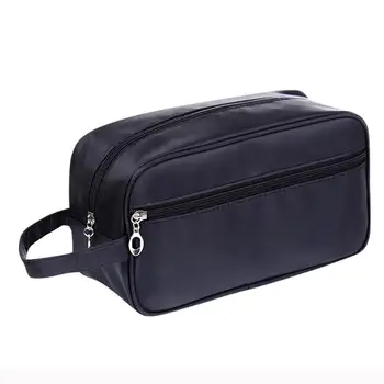 

Fashion Pure Color Nylon Cosmetic Bag Large Capacity Multi-function Storage Bag Travel Cosmetic Bag For Make Up Transparent /E