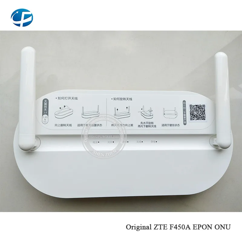 

Second Hand F450A Single wifi EPON ONT ONU F450A 4GE+1POTS+USB+WIFI 2.4G EPON Router Modem ,English version