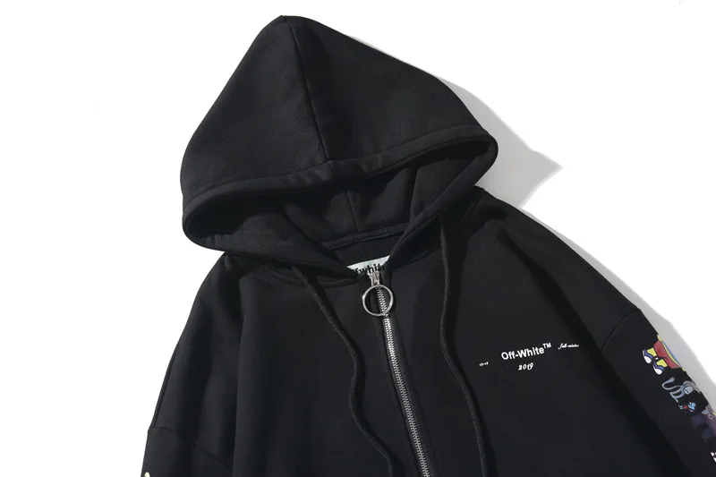Off-White свитер-кардиган с принтом