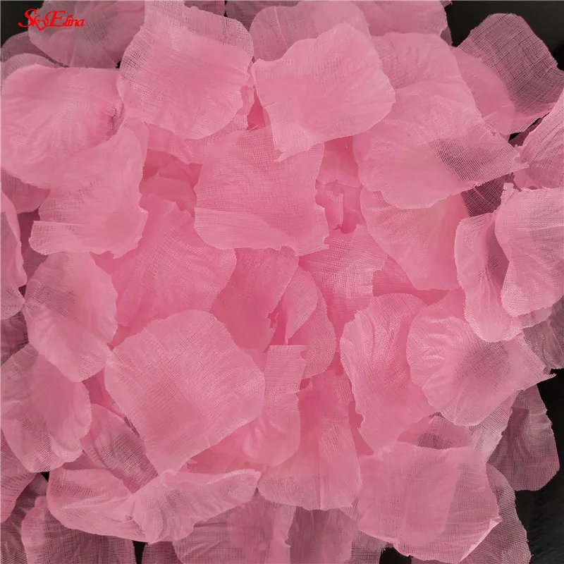 pink Свадебные лепестки роз, 1000 шт., лепестки для девочек, искусственный шелк, искусственные лепестки, Свадебные лепестки роз, вечерние украшения, принадлежности 6z - Цвет: pink