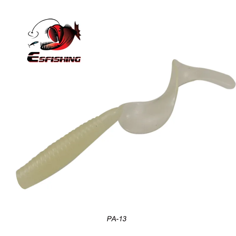 ESFISHING Мягкая приманка Grub CT90 85 мм 3,7 г 10 шт. рыболовные приманки Swimbait рыболовные приманки Isca искусственная вспышка - Цвет: PA13