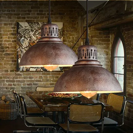 Винтажный lustre rustico Coffee Shop бар кухня остров люстра E27 Эдисон подвесной светильник