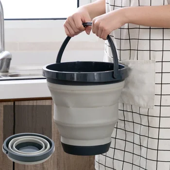 

1pc Portable Basin Foldable Basin Folding Bucket Retractable washbasin for Tourism Outdoor Fishing Camping Car Wash Bucket