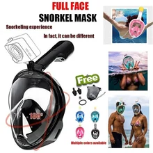

Anti Fog Swimming Full Face Detachable Dry Snorkeling Mask Diving Scuba Diving for GoPro S/M/L/XL