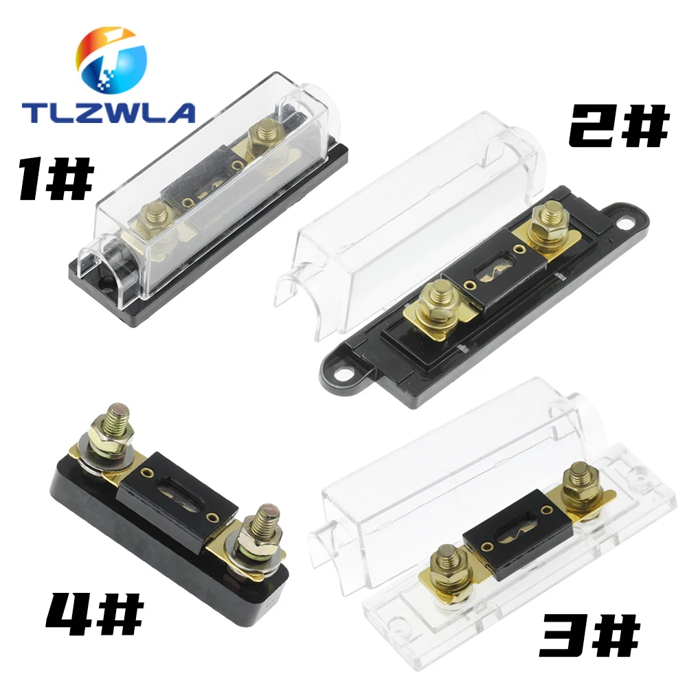 HOUTBY 5Pcs 200A Plated ANL Fuse Auto Stud Fuses 100A AMP Gold Blade Car Audio