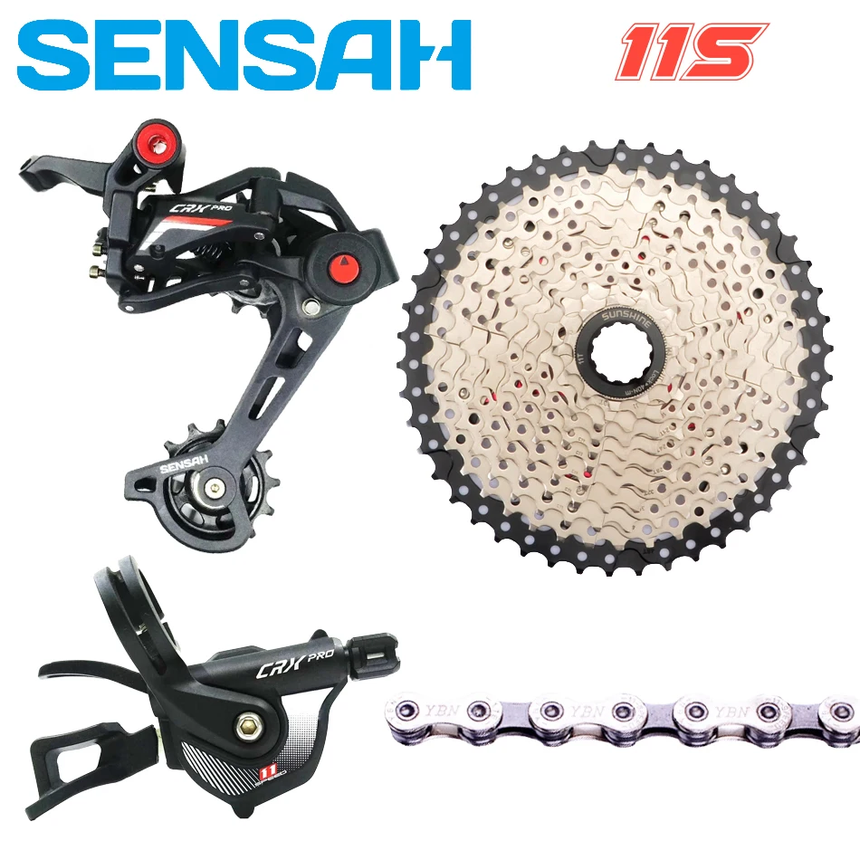 SENSAH CRX Pro 11 скоростной велосипедный переключатель 46t YBN X10 цепной набор Аксессуары