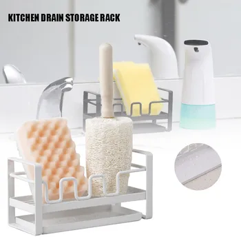 

Kitchen Storage Sink Shelf Holder Double Layer Sponge Organizer Stand Drain Rack HVR88