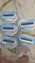 Cuchillas de afeitar de seguridad para mujer, femenino de 3 capas afilador, cabeza de maquinilla de afeitar adecuada para coche facial Venuse, 8 Uds.