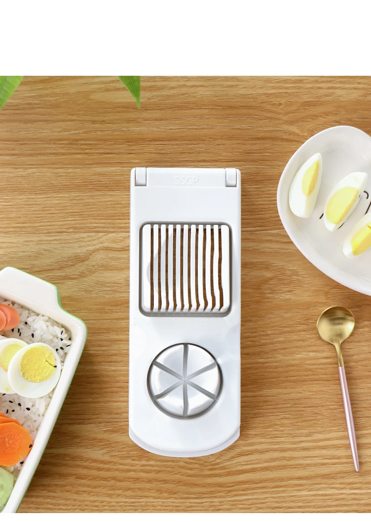 Egg Slicer Dicer For Hard Boiled Eggs Stainless Steel Blades Cutter Tool - Egg Tools