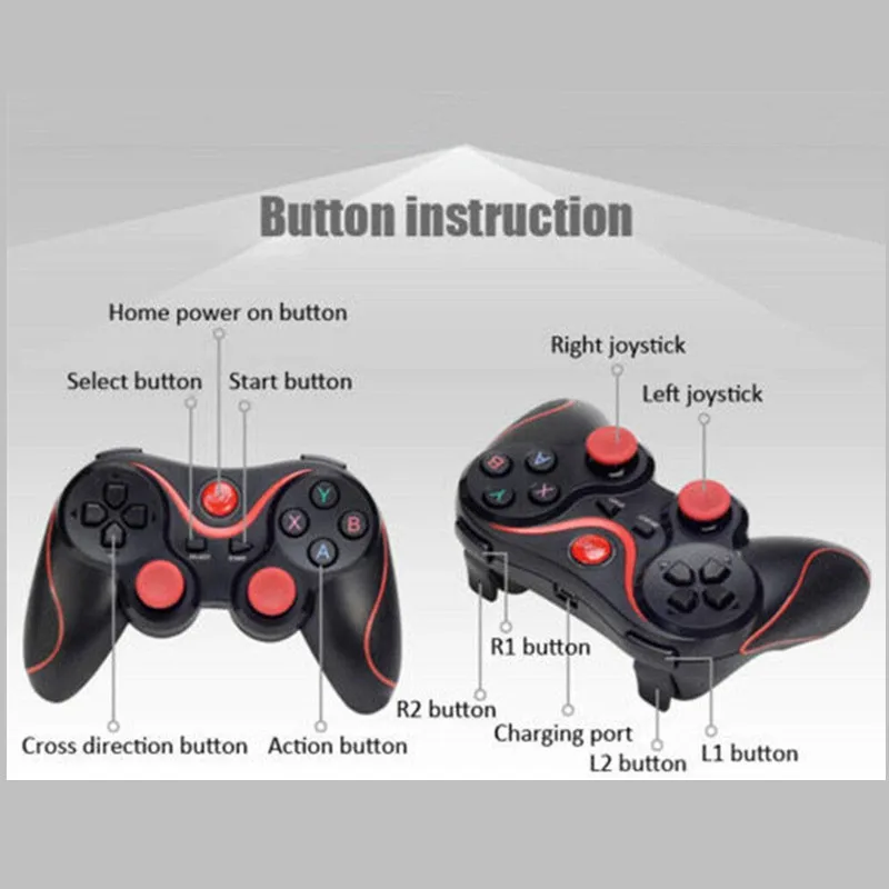 Беспроводной Bluetooth 3,0 игровой геймпад для PS3 Android ios смартфон планшет VR игровой контроллер для мобильного телефона планшет ТВ коробка