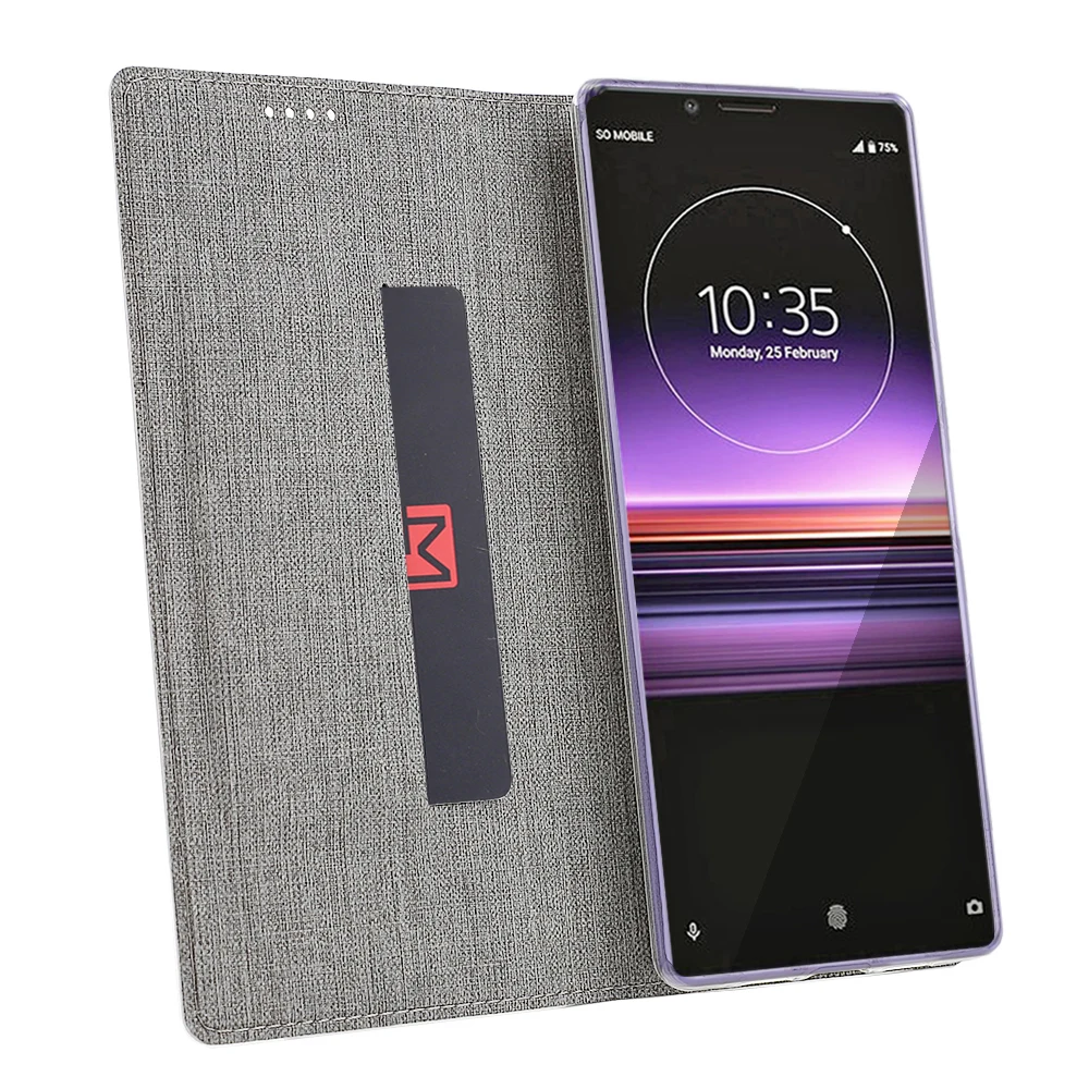Винтажный тканевый флип-чехол для sony Xperia 8, чехол 6,", популярный карман для карт, подставка, держатель, Магнитный кошелек, чехол для sony Xperia8, чехол