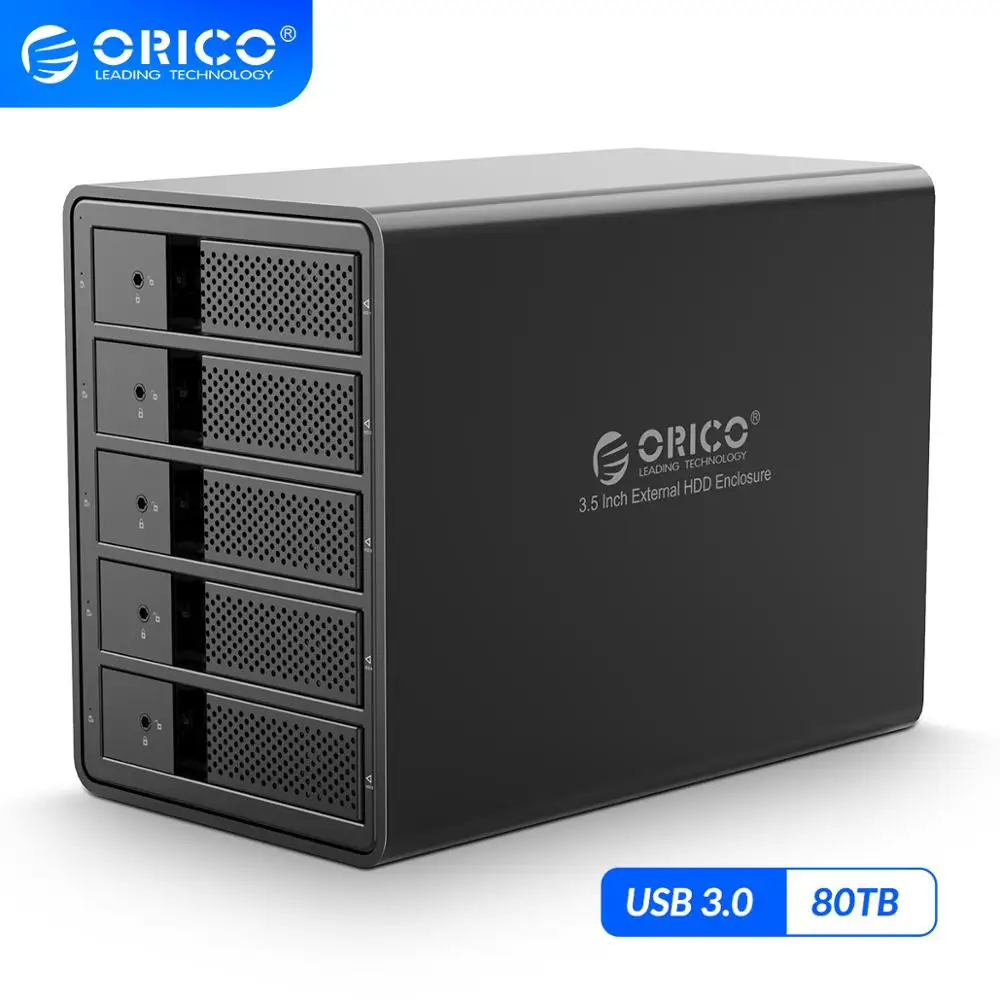 Док станция ORICO серии 95 для жесткого диска 3 5 дюйма отсеков USB 150 Поддержка ТБ