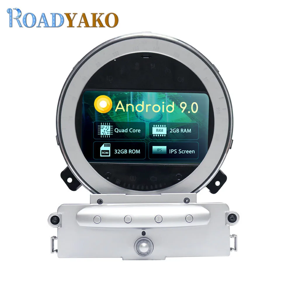 Android 9,0 2G 32G Авторадио dvd-плеер четырехъядерный gps навигатор для Mini Cooper 2007-2010 автомобильный Головной блок 7 ''Bluetooth wifi