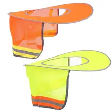 Светоотражающие полосы шеи щит безопасности жесткий шляпа кепки солнцезащитный козырек защитные шлемы работников крышка Лето DXAB