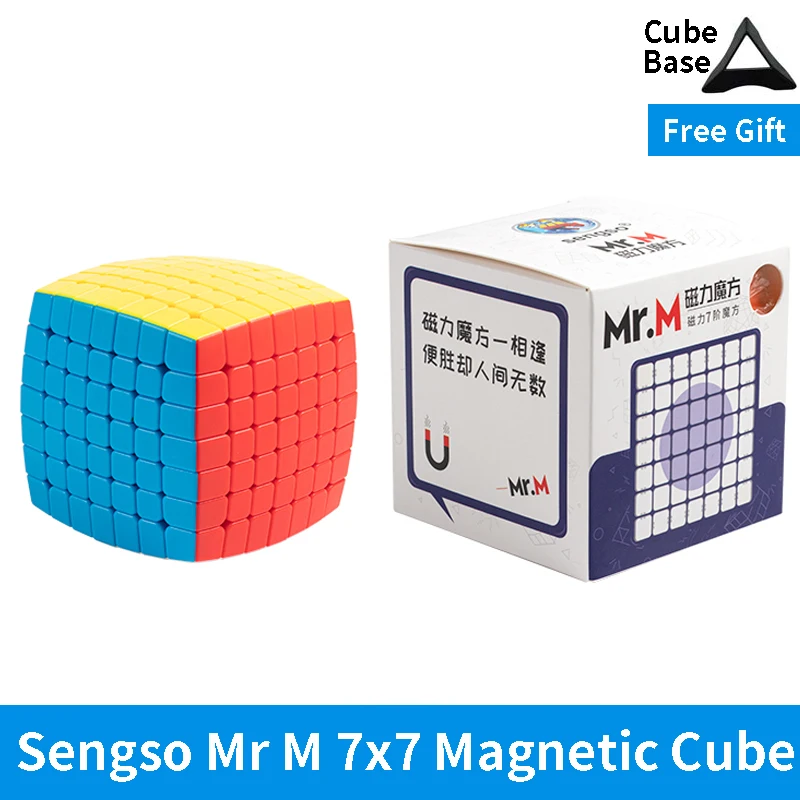 Shengshou Mr M 7x7 6x6 магнитные магические кубики скоростной кубик Sengso 6x6x6 7x7x7 головоломка