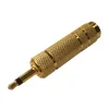 Gold Plated Plug Audio Headphone Adapter  Jack TRS 1/4 