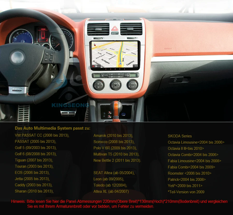 9 дюймов Сенсорный экран gps Bluetooth навигация Wi-Fi DAB+ автомобильное радио для VW Multivan Passat B6 B7 CC SEAT Leon mk2 1P USB OBD 4G DVB-T2