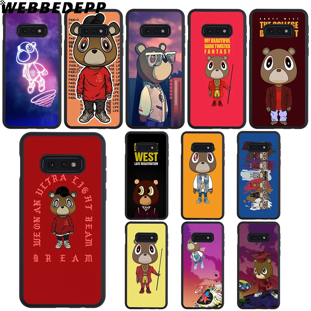 Webbedepp Kanye West Bear Soft Case For Samsung Galaxy Note8 9 A10 A20 A40 A50 A60 A70 M10 M20 M30 Cover Fitted Cases Aliexpress