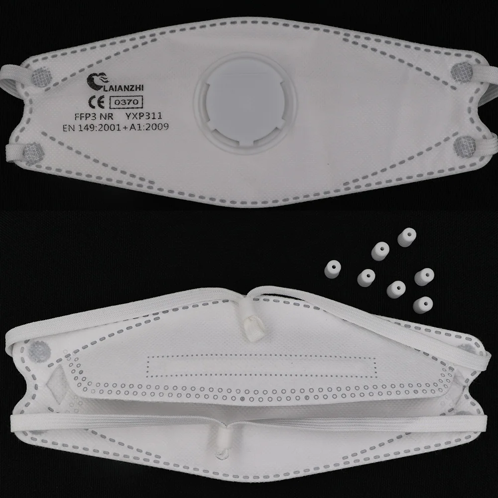 LAIANZHI FFP3 CE Face mask Air valve protective masks pm2.5 masks harmful hygiene mask filter Headwear mouth mask ffp3mask 4