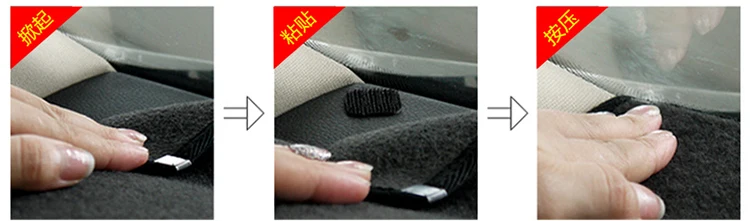 Для toyota alphard 2011 12 правый коврик приборной панели защитный коврик черный Автомобильный Стайлинг обновление интерьера клейкий коврик продукты