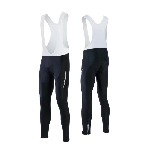 Amarillo SUSHHN Hombres Acolchado Ciclismo Largo Bib Biciletas Pantalones 9D гелевая накладка Medias Bicicleta de Ropa Ciclismo Invierno Pantalon - Цвет: Amarillo